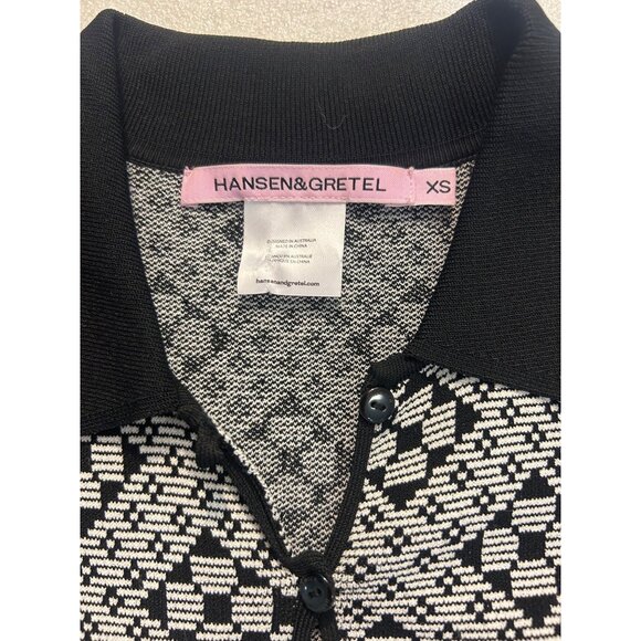 Hansen & Gretel Brydie Fitted Knit Mini Dress Long Sleeve Stretchy XS - Picture 8 of 8